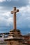 Colonial Stone Cross in Guanajuato Mexico.