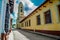 Colonial street in vibrant city of Trinidad, Cuba
