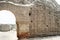 Colonial temple of the Catholic region abandoned in ruins with adobe bricks in Tucume Viejo Peru