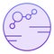 Colonized planet flat icon. Colony violet icons in trendy flat style. Planet gradient style design, designed for web and