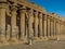 A colonnade of ancient Egyptian columns at Philae Temple