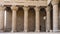 Colonnade in the ancient Egyptian temple of Horus in Edfu.