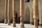 Colonnade of the Bolo Hauz Mosque in Bukhara, Uzbekistan