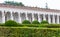 Colonnade in flower garden of Kromeriz