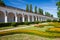 Colonnade in Flower garden in Kromeriz, Czech Republic. UNESCO