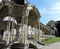 Colonnade in the garden in Karlovy Vary, Czech Republic