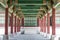 A Colonnade at the Gyeongbok Royal Palace showing Repetition