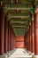 A Colonnade at the Gyeongbok Royal Palace showing Repetition