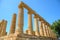 Colonnade of Hera (Juno) temple in Agrigento.