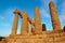 Colonnade of Hera (Juno) temple in Agrigento, Sic