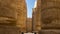 Colonnade in the hypostyle hall of the Karnak Temple.