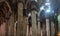 Colonnade inside Milan Cathedral , Italy