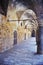 Colonnade at Khan al Umdan, Acre Israel