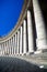 Colonnade on Saint Peter square in Rome Italy