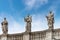 Colonnade and Statues by Gian Lorenzo Bernini - Saint Peter square Vatican City Rome