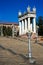 Colonnade and street lights