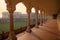 Colonnade walkway leading to Diwan-i- Khas Hall of Private Audi