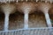 Colonnaded Terrace by Antoni Gaudi in Park Guell