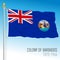 Colony of Barbados historical flag, Barbados, 1870