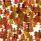 Color abstract random autumn forest background decoration - stylized pine tree pattern graphic design