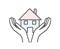 Color adoption house icon