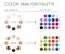 Color Analysis Palette by Cool and Warm Skin Undertones and the Best Colors to Wear Chart