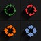 Color arrow reload, refresh, rotation, repeat icon