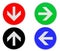 Color Arrows Direction