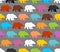 Color bears seamless pattern. Background of lovely bears.