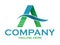 Color blue and green construction logo