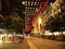 The color of Bourke Street Mall, Melbourne at night time.