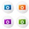 Color Browser setting icon isolated on white background. Adjusting, service, maintenance, repair, fixing. Set icons in