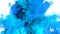 Color Burst - colorful blue cyan smoke explosion fluid particles alpha matte
