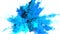 Color Burst - colorful blue cyan smoke explosion fluid particles alpha matte