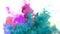 Color Burst - colorful cyan magenta smoke explosion fluid particles alpha matte