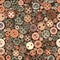 Color Buttons Seamless Vintage Pattern