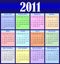 Color calendar 2011