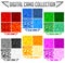 Color Camo Seamless Vector Camouflage collection, Pattern Set