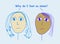 Color cartoon of two sad, ethnically diverse women asking why do I feel so alone
