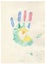 Color child hand print