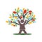 Color Child Tree Icon