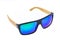 Color Children sunglasses, sun shades or spectacles isolated on