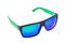 Color Children sunglasses, sun shades or spectacles isolated on