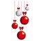 color christmas balls hanging icon