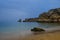 Color, cliffs, seashell hunting, caves, arches and wonderful views at Dona Ana Beach Praia de Dona Ana, in Lagos, Western