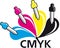 Color CMYK Icon Set