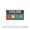 Color Control Panel Icon Vector