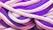 Color cord abstract background rope pile purple