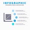 Color, Correction, Edit, Form, Grid Solid Icon Infographics 5 Steps Presentation Background