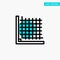 Color, Correction, Edit, Form, Grid turquoise highlight circle point Vector icon